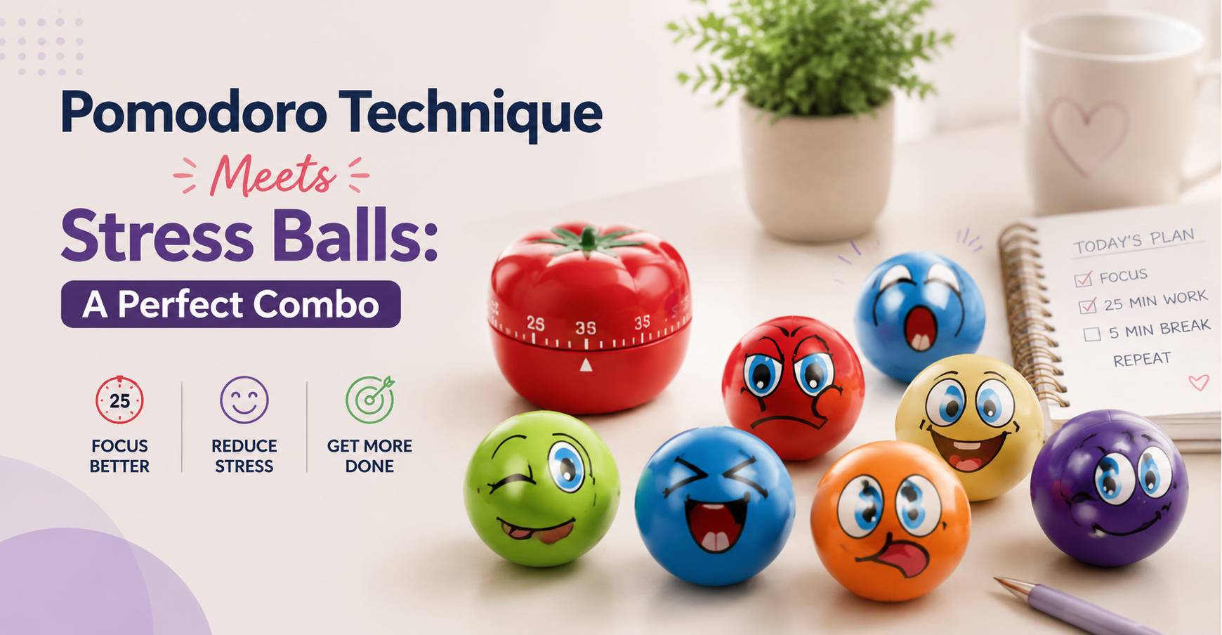 Pomodoro Technique Meets Stress Balls: A Perfect Combo