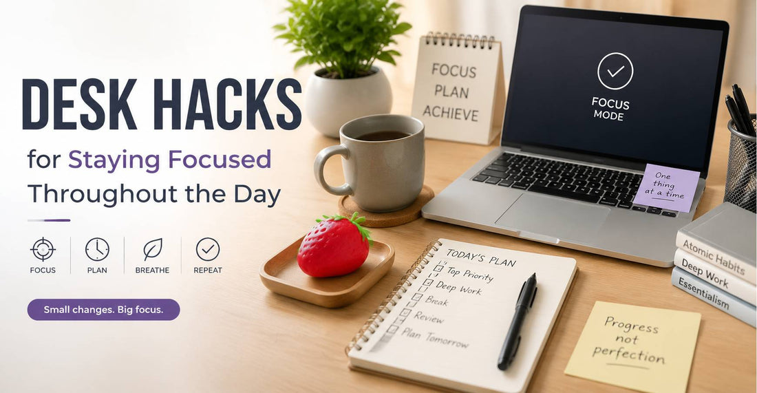 Desk Hacks for Staying Focused Throughout the Day