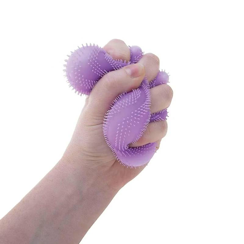 TheMoodease | Colorful Smiley Face Fuzzy Stress Balls – Soft Plush Fidget Toys for Stress Relief & Anxiety Relief