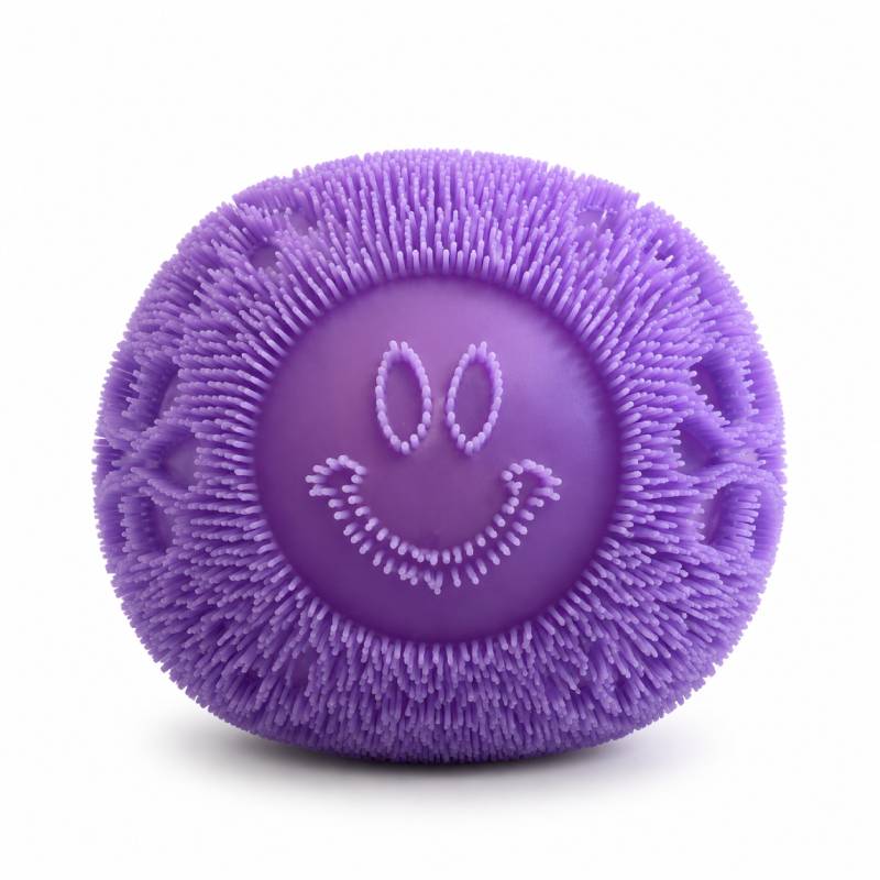TheMoodease | Colorful Smiley Face Fuzzy Stress Balls – Soft Plush Fidget Toys for Stress Relief & Anxiety Relief