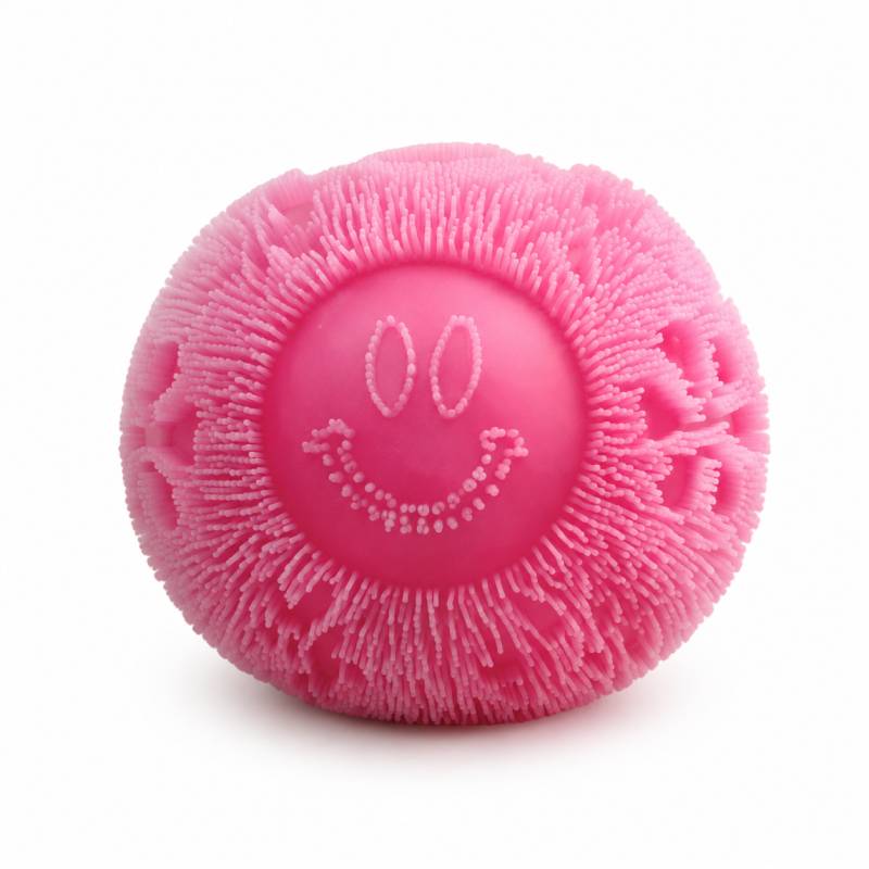 TheMoodease | Colorful Smiley Face Fuzzy Stress Balls – Soft Plush Fidget Toys for Stress Relief & Anxiety Relief