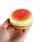 TheMoodease | Hamburger Squishy Stress Ball – Fun Sensory Fidget Toy for Relaxation & Anxiety Relief 1piece