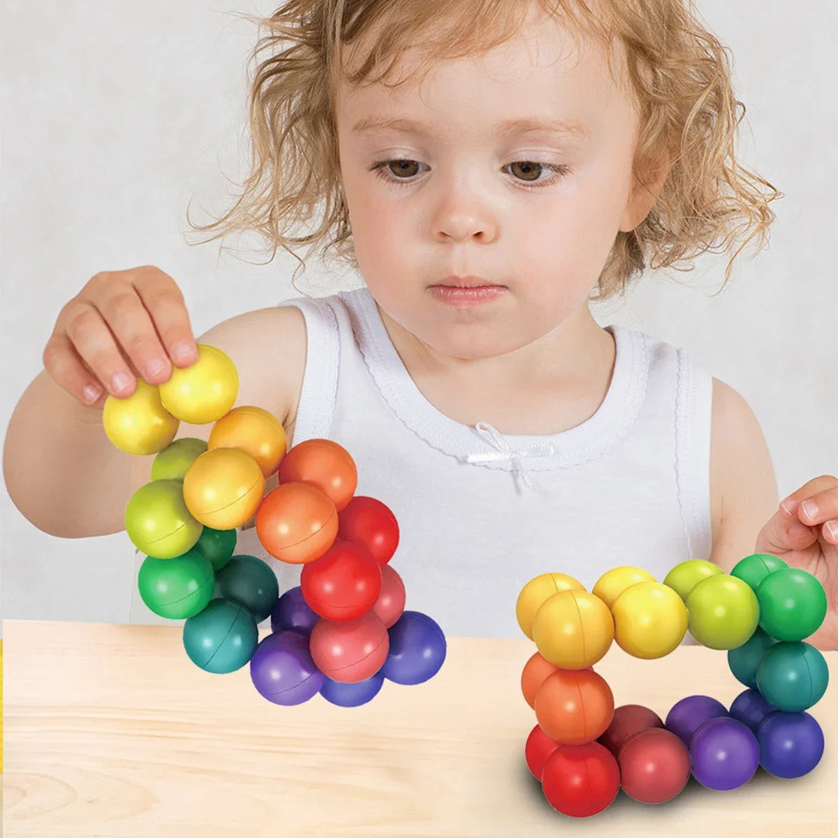 TheMoodease | Rotating Sensory Fidget Balls – Calming Focus Toys for Stress Relief & Creative Play 20 pcs