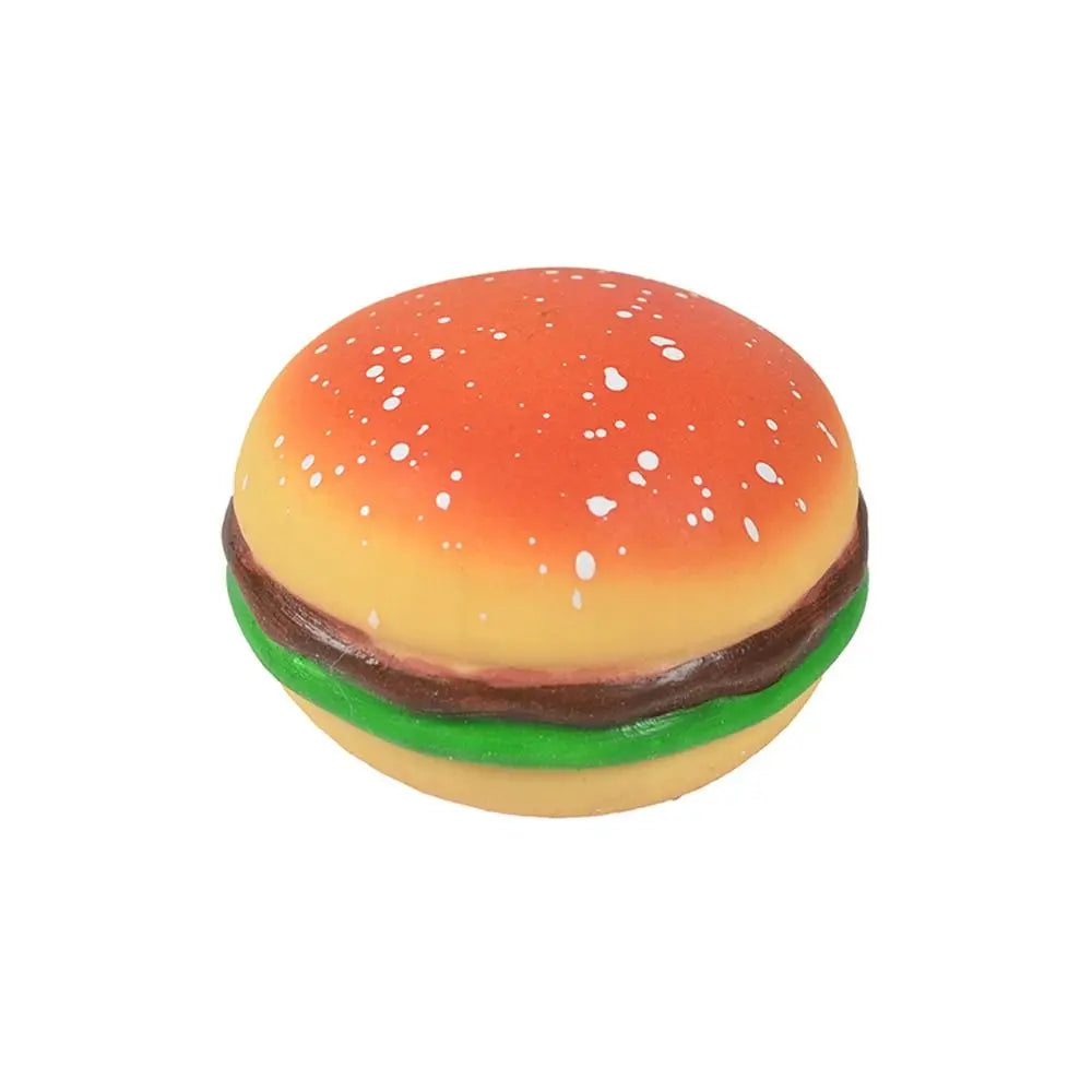 TheMoodease | Hamburger Squishy Stress Ball – Fun Sensory Fidget Toy for Relaxation & Anxiety Relief 1piece