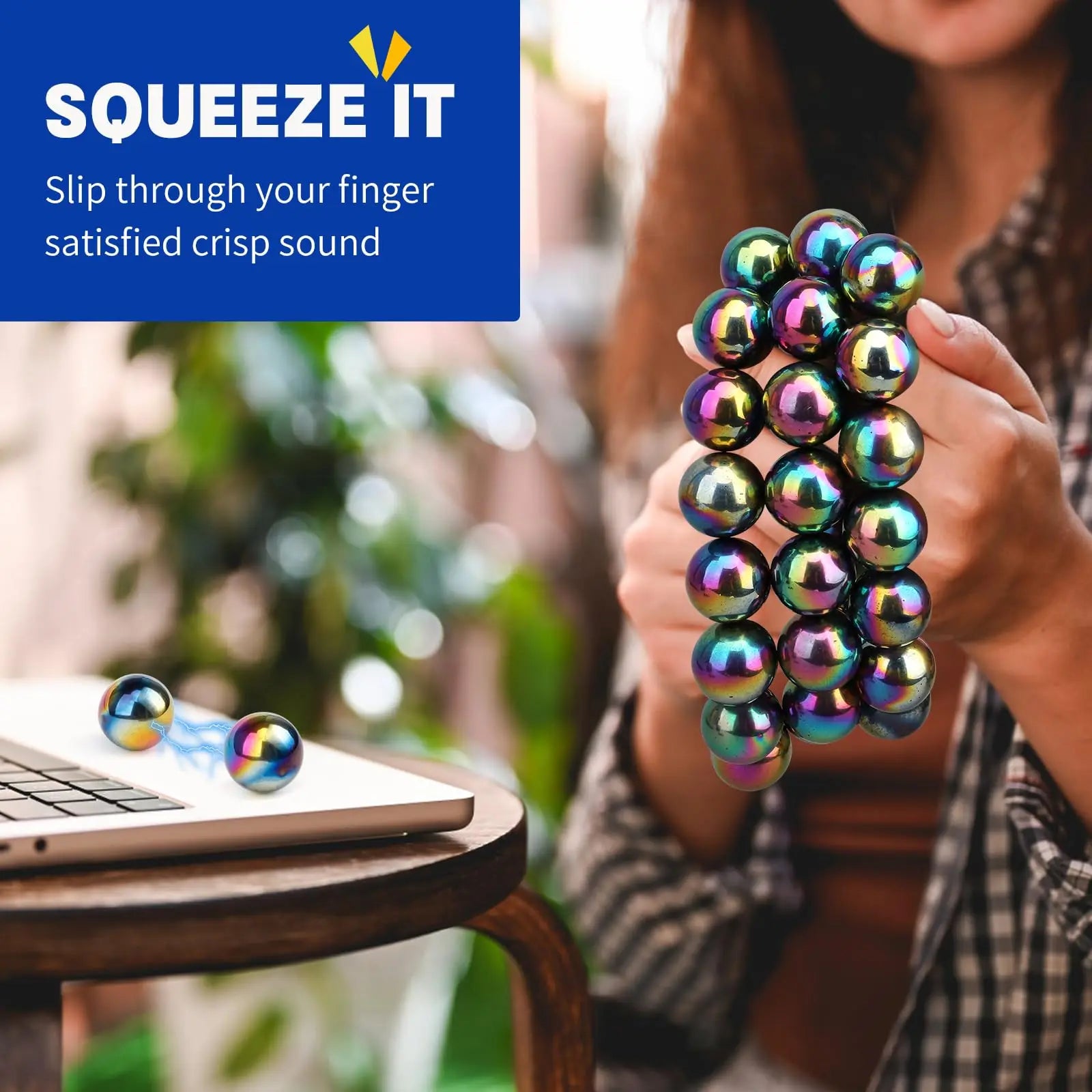 TheMoodease | Magnetic Sensory Fidget Balls – Desk Toys for Focus, Relaxation & Stress Relief 20pcs