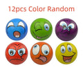 Colorful TheMoodease Calming Smiley Blue Stress Ball for stress relief
