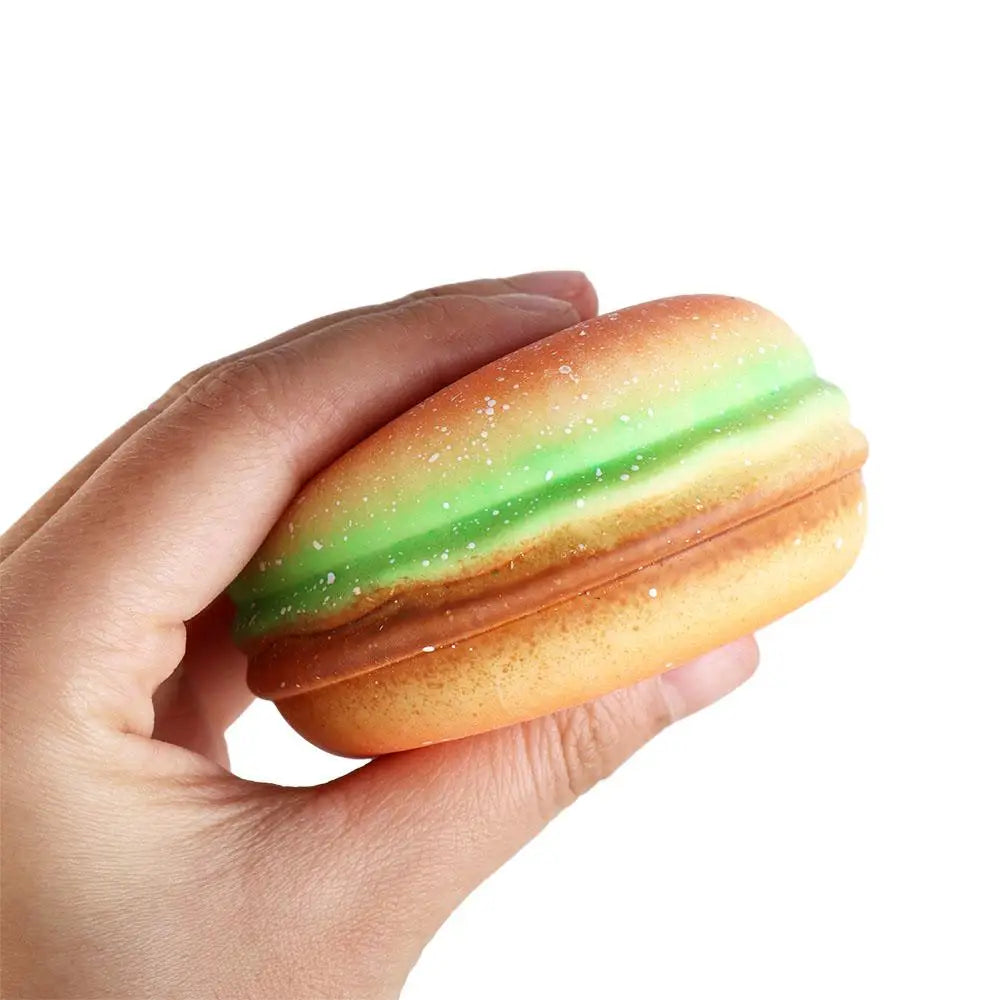 TheMoodease | Hamburger Squishy Stress Ball – Fun Sensory Fidget Toy for Relaxation & Anxiety Relief 1piece