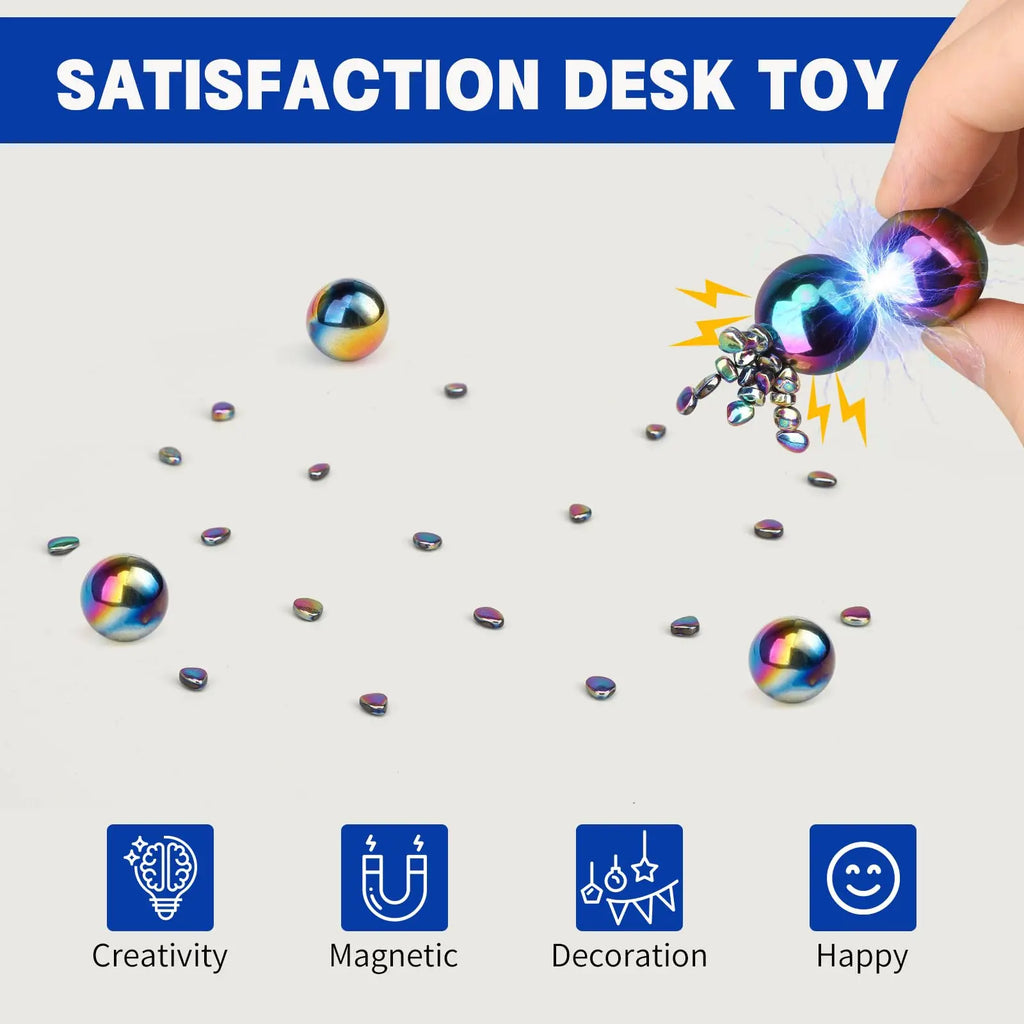 TheMoodease | Magnetic Sensory Fidget Balls, perfect for desk stress relief, boosting your creativity and mood.