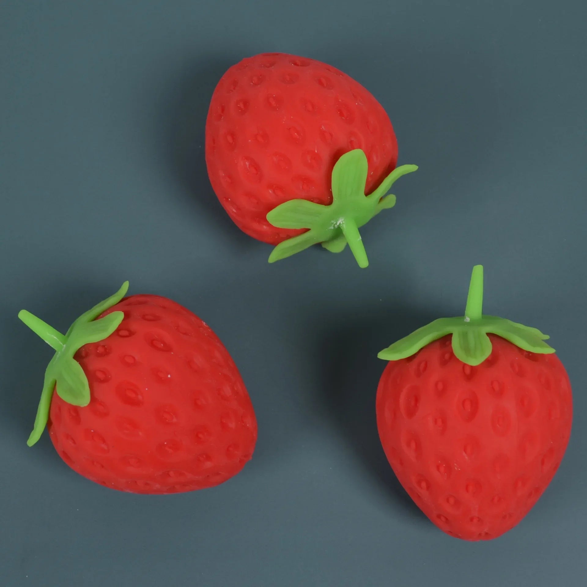 TheMoodease | Strawberry Squishy Stress Ball – Calming Sensory Toy for Relaxation & Anxiety Relief 1 Piece