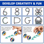 TheMoodease | Magnetic Sensory Fidget Balls – Desk Toys for Focus, Relaxation & Stress Relief 20pcs