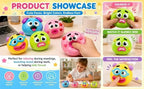 show how to use the smusher squishy stress ball to get endless fun, stress relief, and emotion boosted